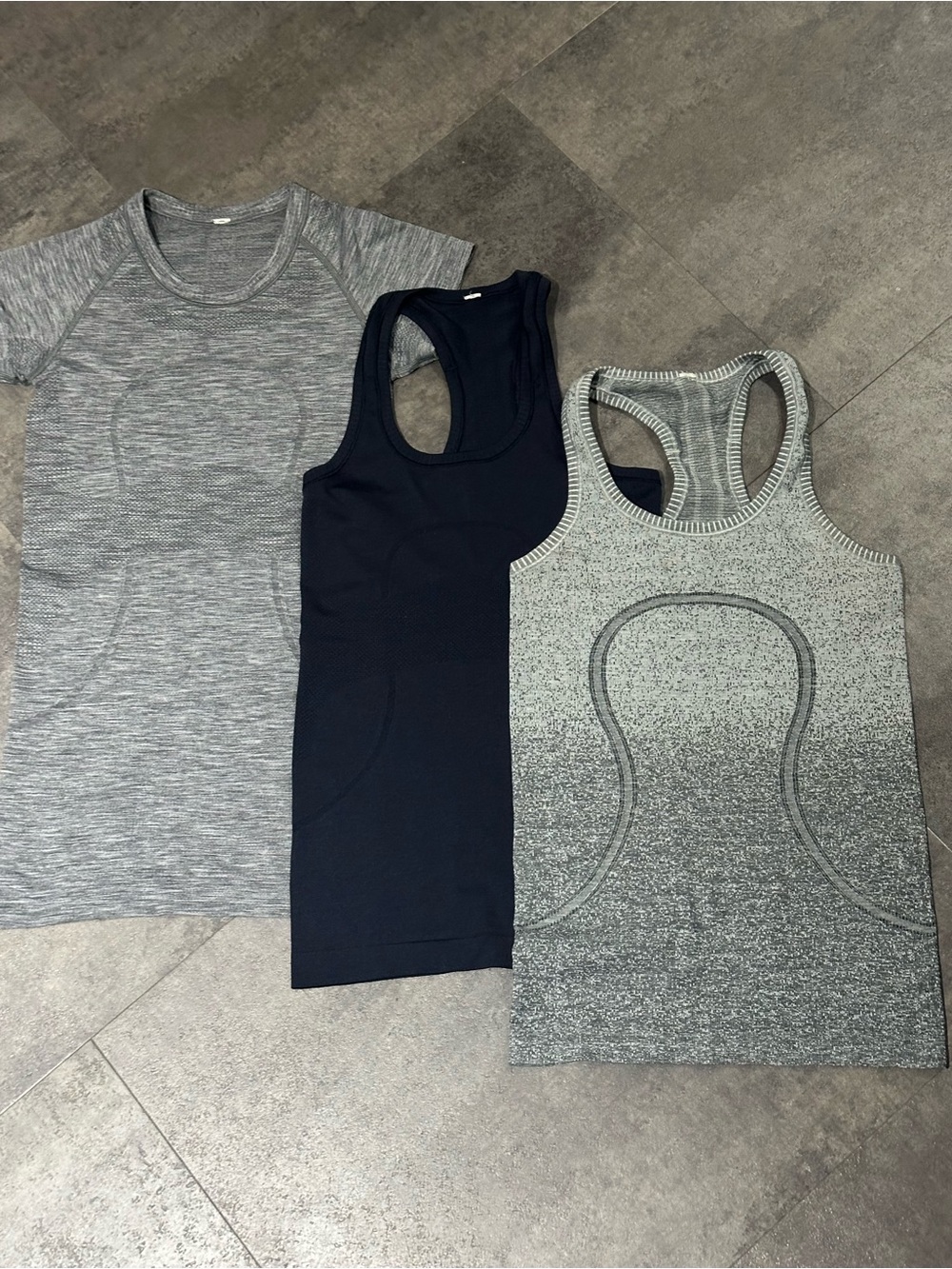 Lululemon Bundle - 2 racer tanks & 1 long swift t-shirt (sold as a set of 3)